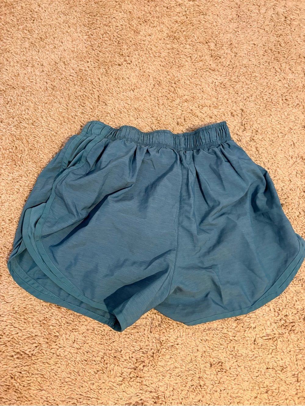 Nike Women's Teal Athletic Shorts - Elastic Waist Training Shorts